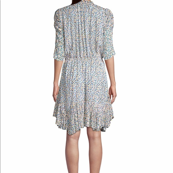 Alexandrina ruffle printed dress by Shoshanna. - Picture 4 of 7